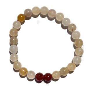 Carnelian and Agate stretch bracelets 8mm handmade